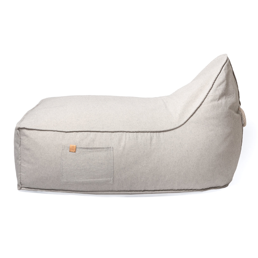 Sillón puff Gris Perla