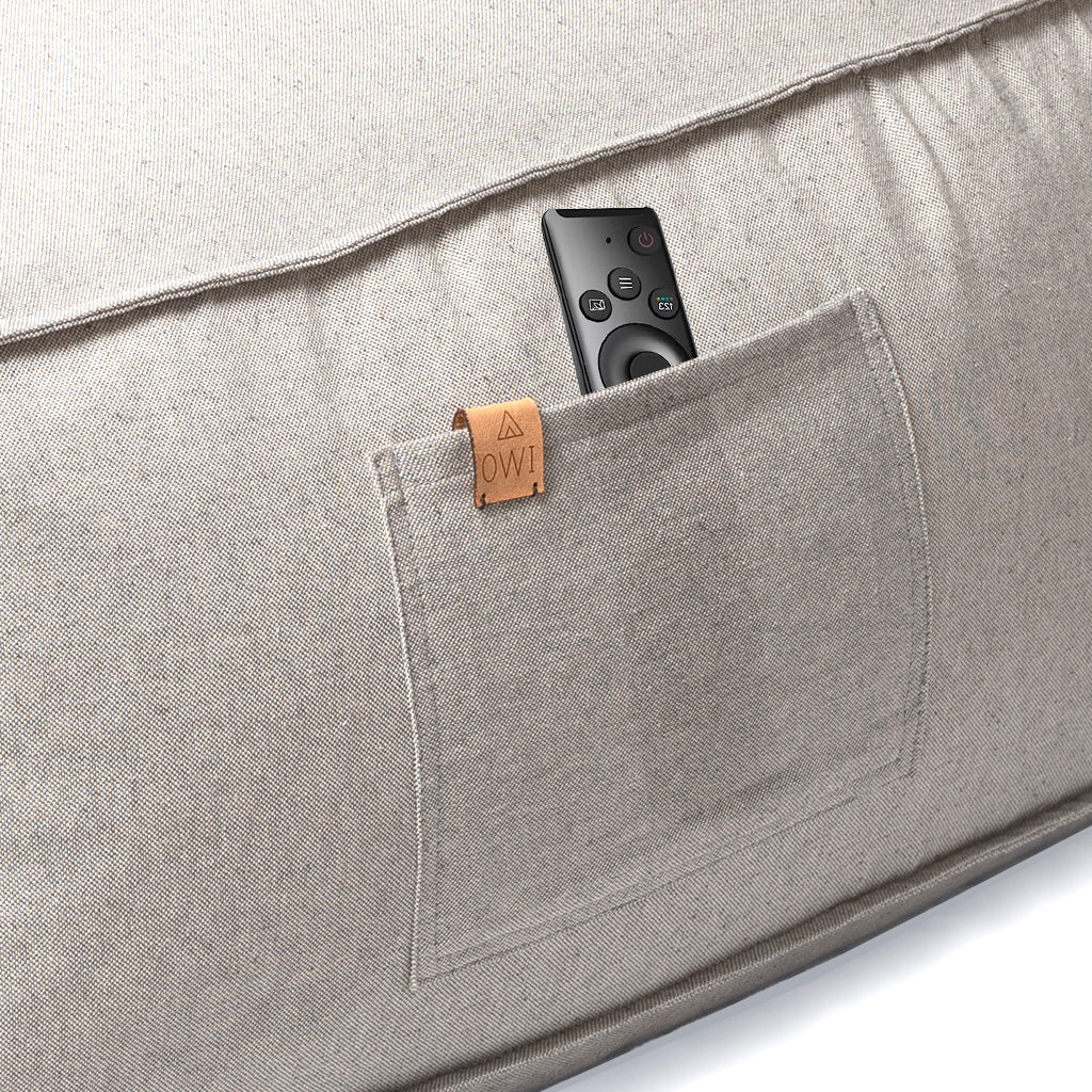 Sillón puff Gris Perla
