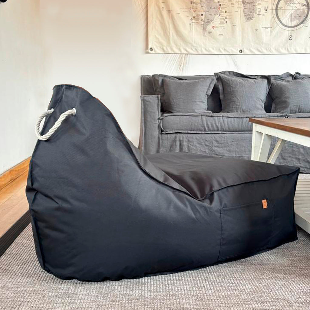 Sillón puff Negro