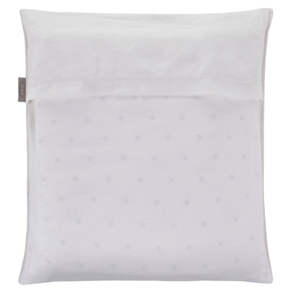 Funda Plumón Cuna Lino Blanco