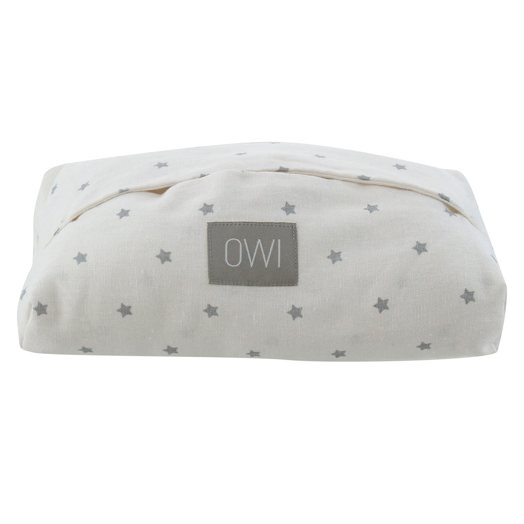Porta Wipes Lino Blanco Estrellitas