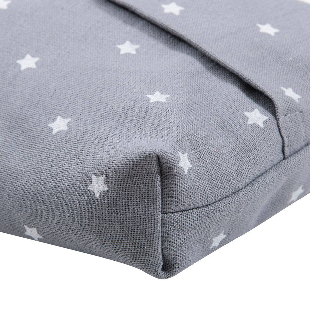 Porta Wipes Lino Gris Estrellitas