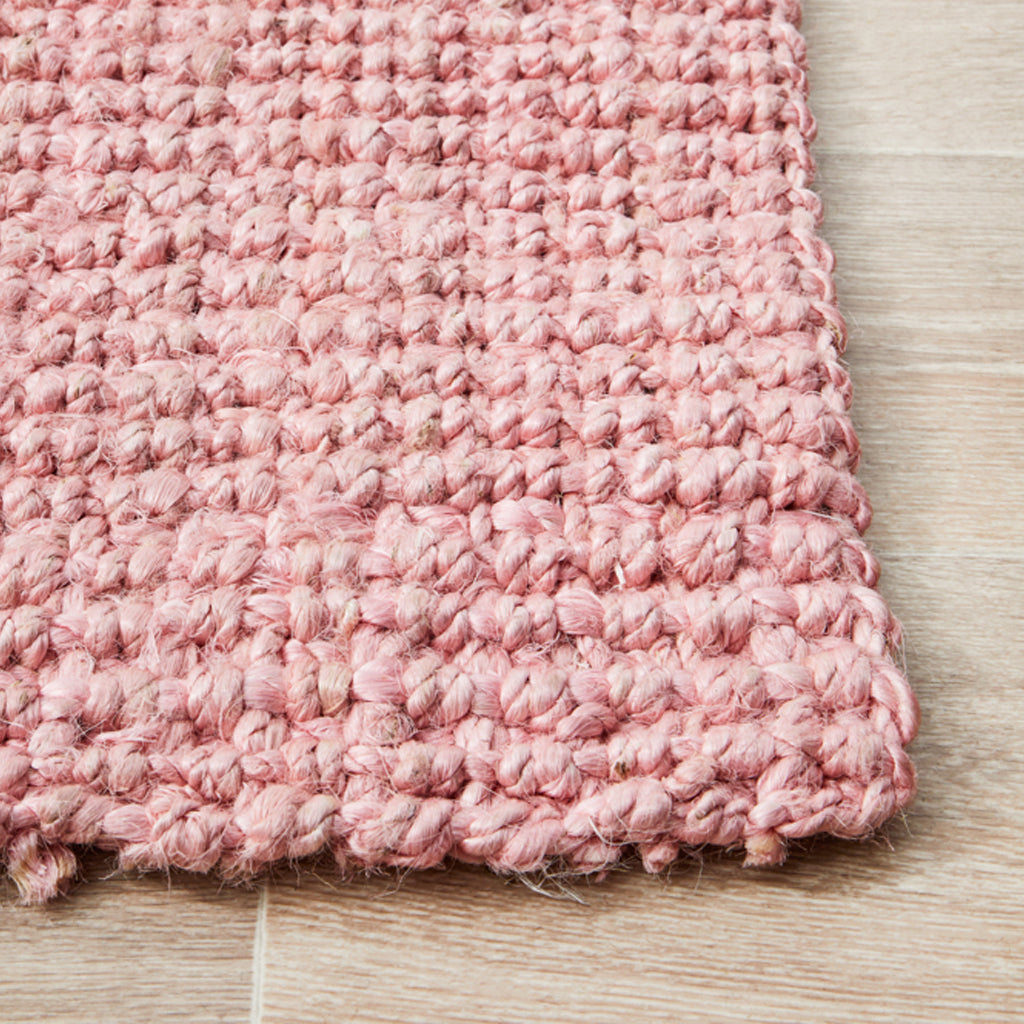 Alfombra Eco Pink Yute Natural (con detalle)