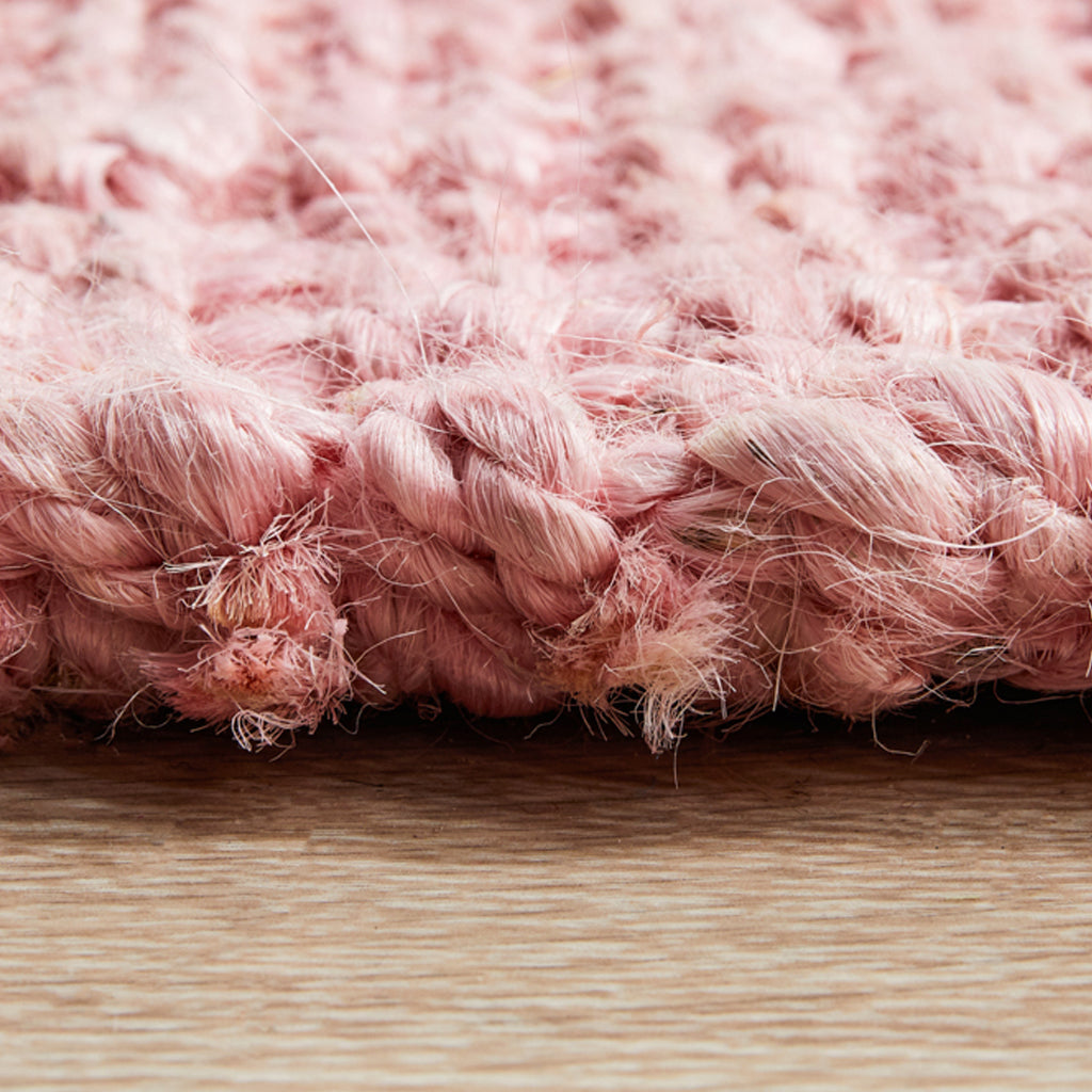 Alfombra Eco Pink Yute Natural (con detalle)
