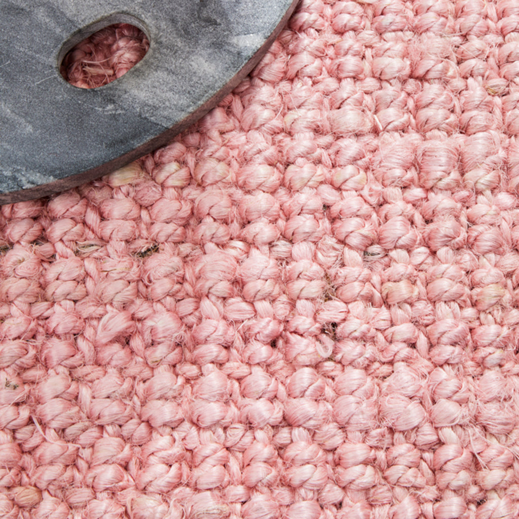 Alfombra Eco Pink Yute Natural (con detalle)