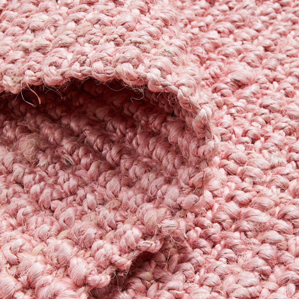 Alfombra Eco Pink Yute Natural (con detalle)
