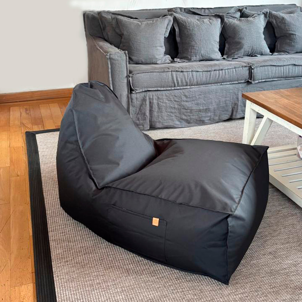 Sillón puff Negro