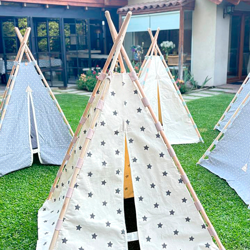 Carpa Tipi Estrella Cintas Rosa