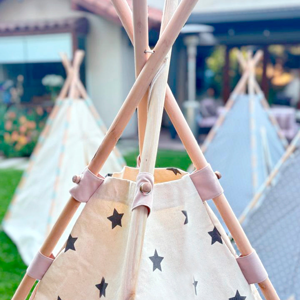 Carpa Tipi Estrella Cintas Rosa