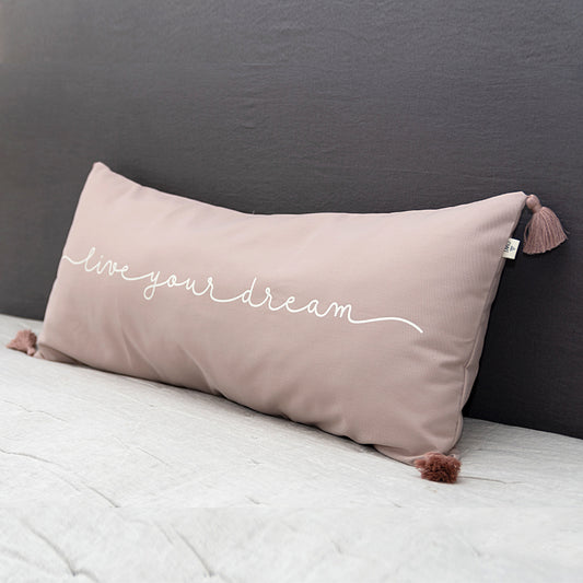Cojín decorativo "Live your dream" (40 x 90 cm.)