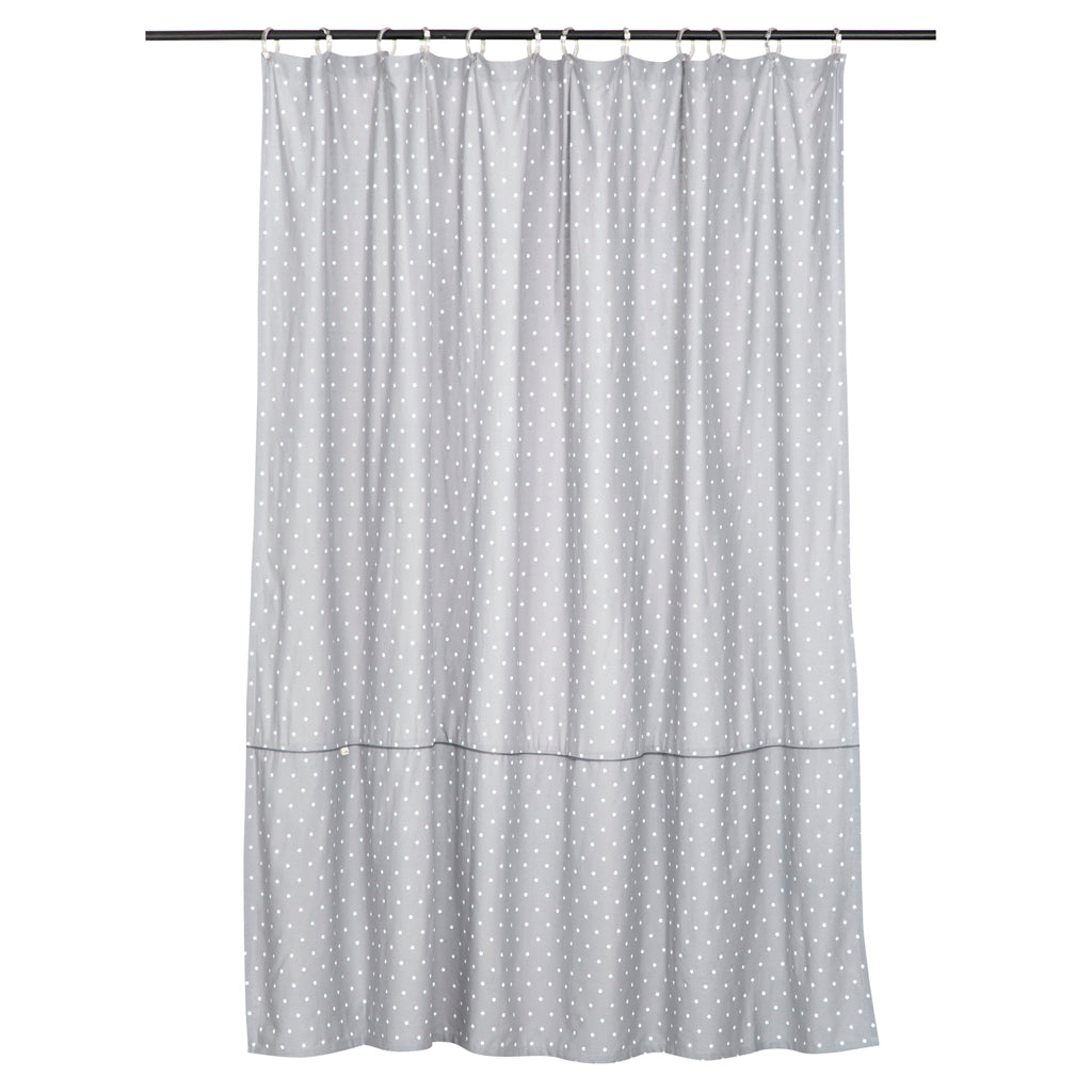 Cortina Baño Lino Gris Estrellitas