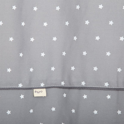 Cortina Baño Lino Gris Estrellitas