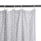 Cortina Baño Lino Gris Estrellitas