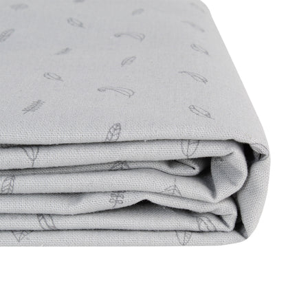 Funda Plumón Cuna Lino Celeste Plumas