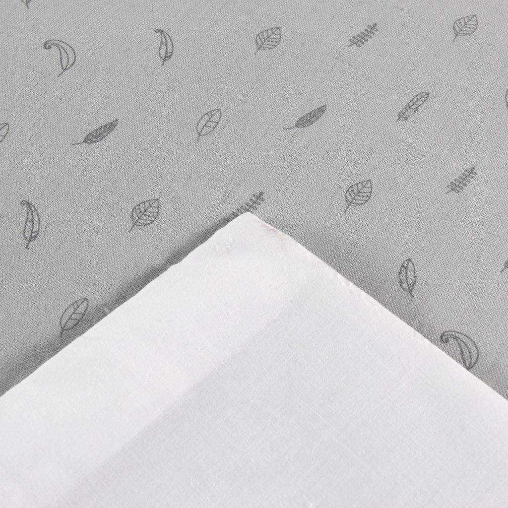 Funda Plumón Cuna Lino Celeste Plumas