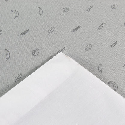 Funda Plumón Cuna Lino Celeste Plumas