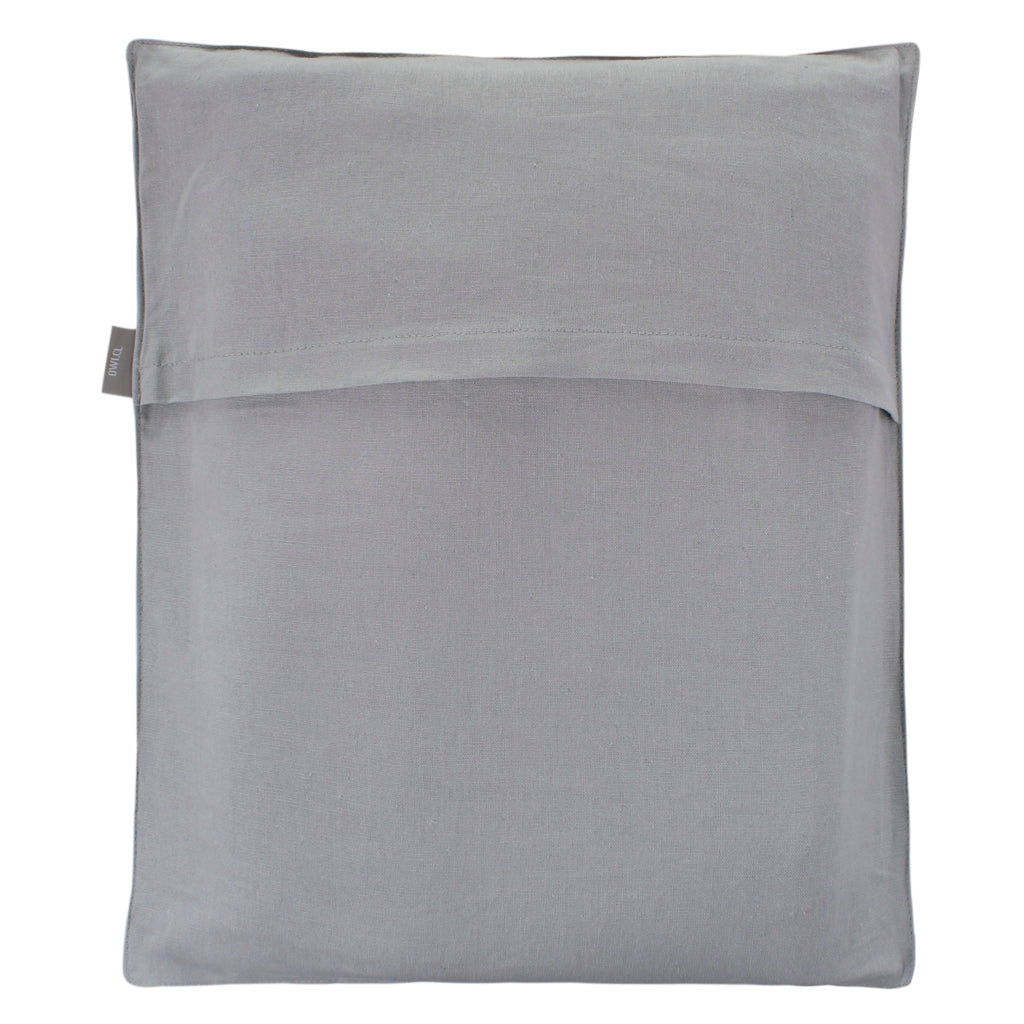 Funda Plumón Cuna Lino Celeste Plumas