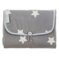 Mudador Portátil Poplin Gris Estrella