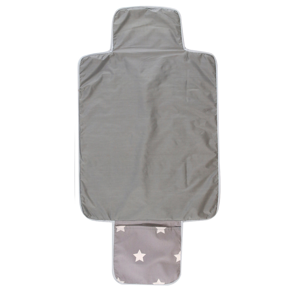 Mudador Portátil Poplin Gris Estrella