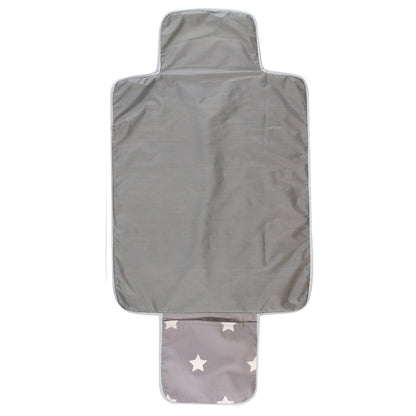 Mudador Portátil Poplin Gris Estrella