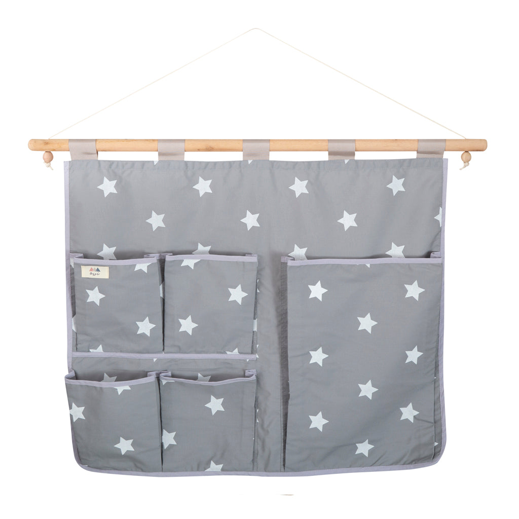 Pañalera Gris Estrellas Grandes (CON PEQUEÑO DETALLE PIDE FOTO)