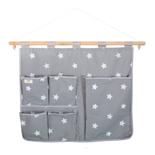 Pañalera Gris Estrellas Grandes (CON PEQUEÑO DETALLE PIDE FOTO)