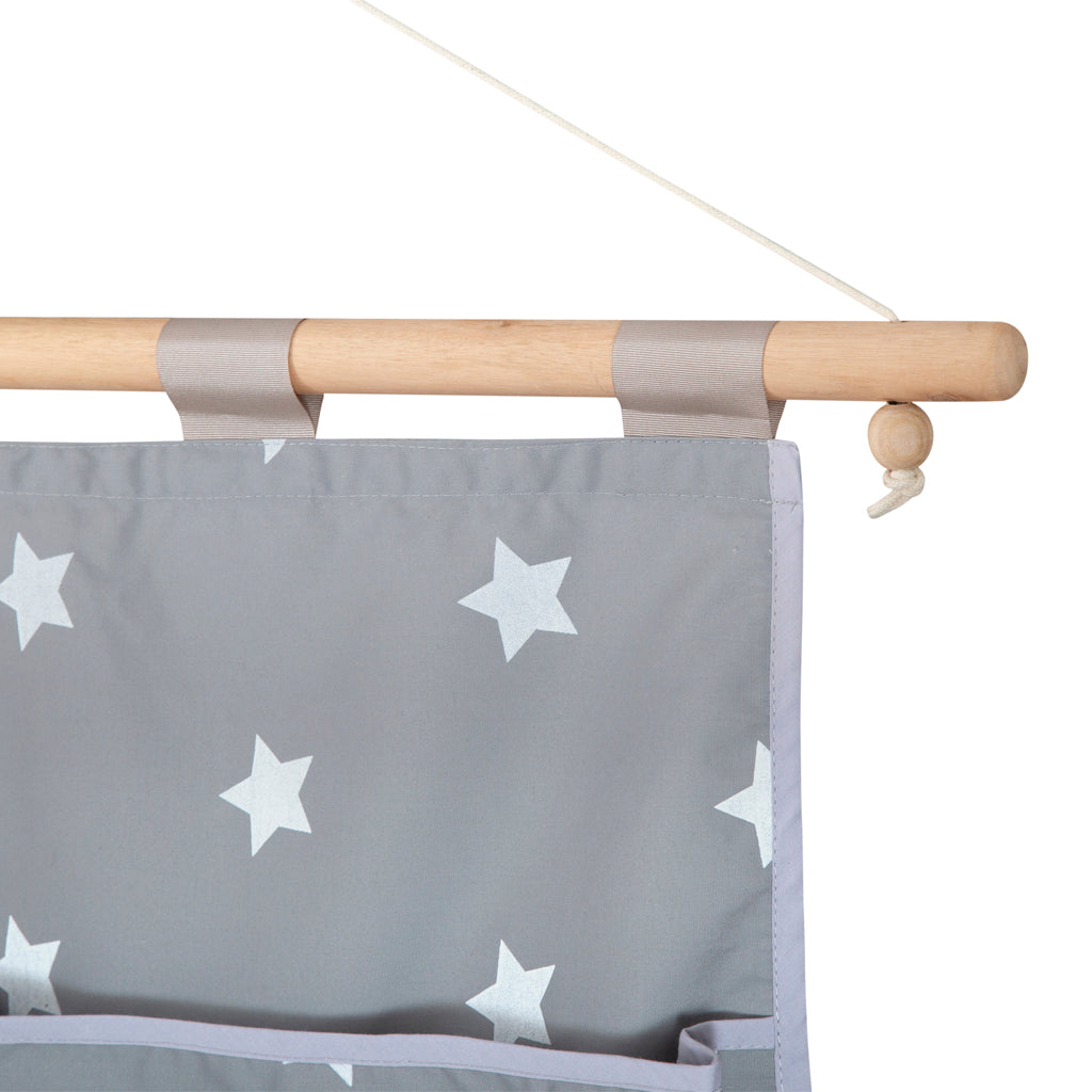 Pañalera Gris Estrellas Grandes (CON PEQUEÑO DETALLE PIDE FOTO)