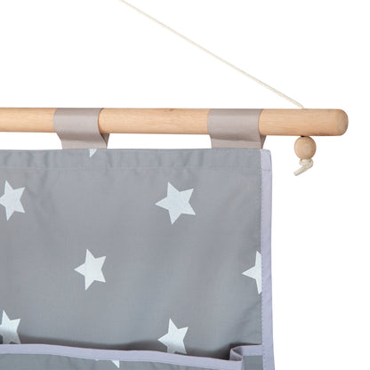 Pañalera Gris Estrellas Grandes (CON PEQUEÑO DETALLE PIDE FOTO)