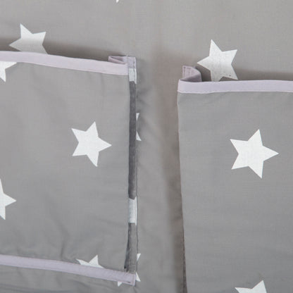 Pañalera Gris Estrellas Grandes (CON PEQUEÑO DETALLE PIDE FOTO)