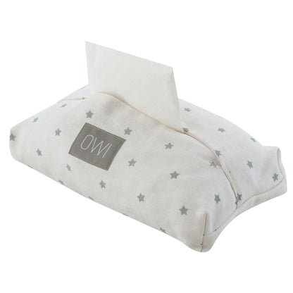 Porta Wipes Lino Blanco Estrellitas