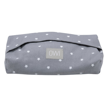 Porta Wipes Lino Gris Estrellitas