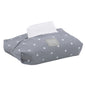 Porta Wipes Lino Gris Estrellitas