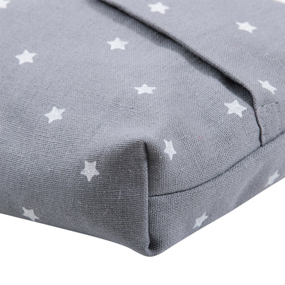 Porta Wipes Lino Gris Estrellitas