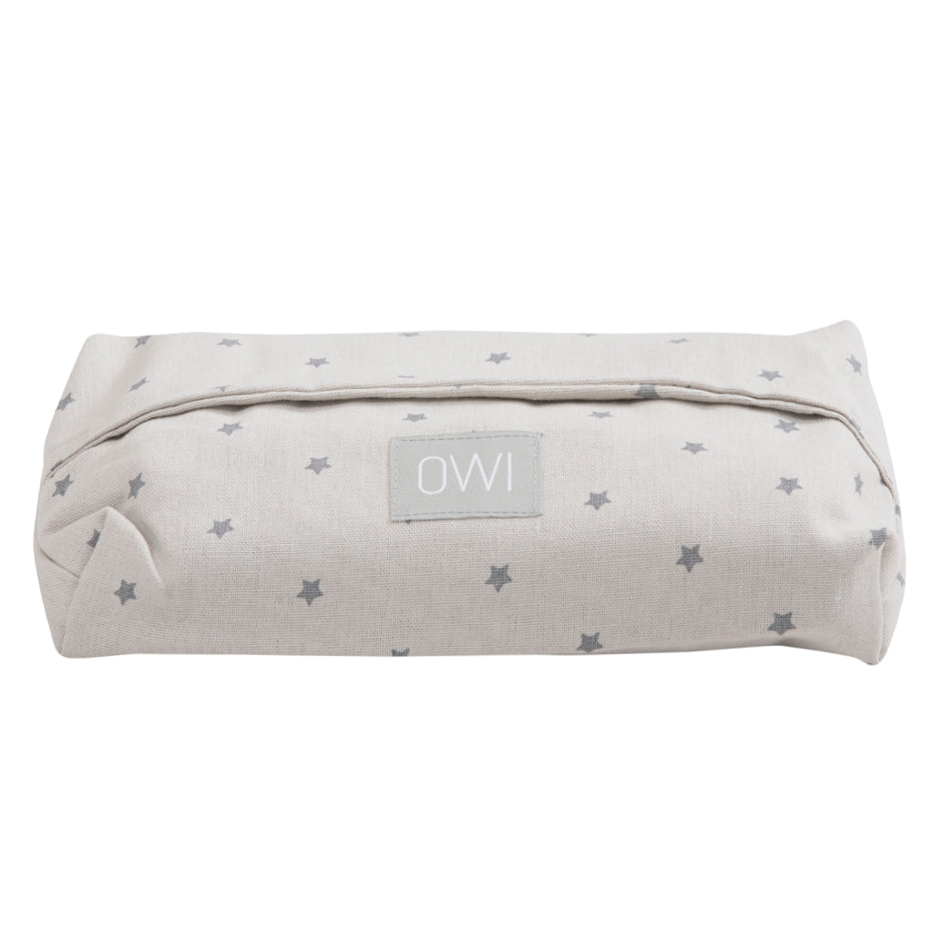 Porta Wipes Lino Masilla Estrellitas