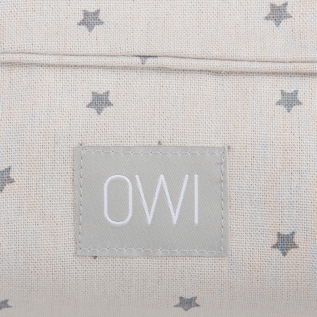 Porta Wipes Lino Masilla Estrellitas