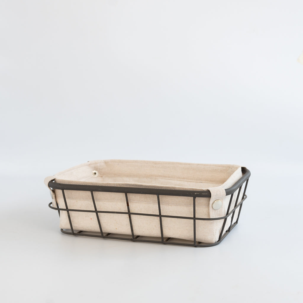 Caja metal y tela (Pequeña)