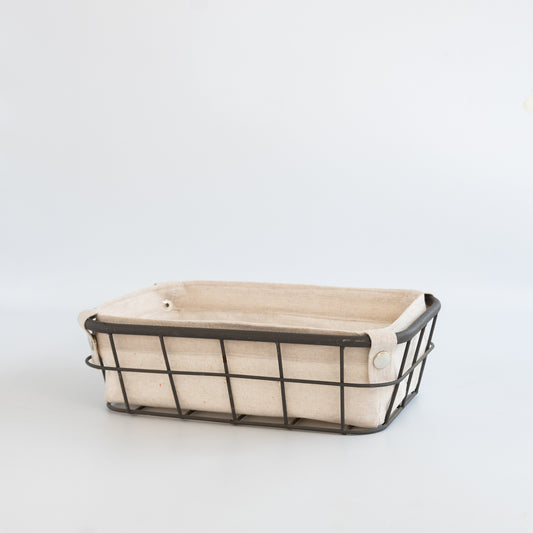 Caja metal y tela (Pequeña)