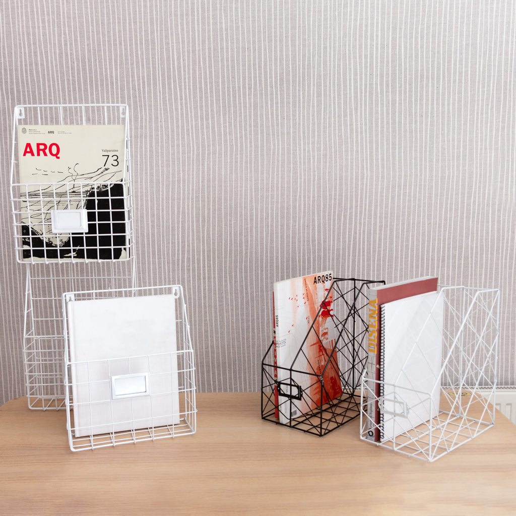 Archivador escritorio metal blanco